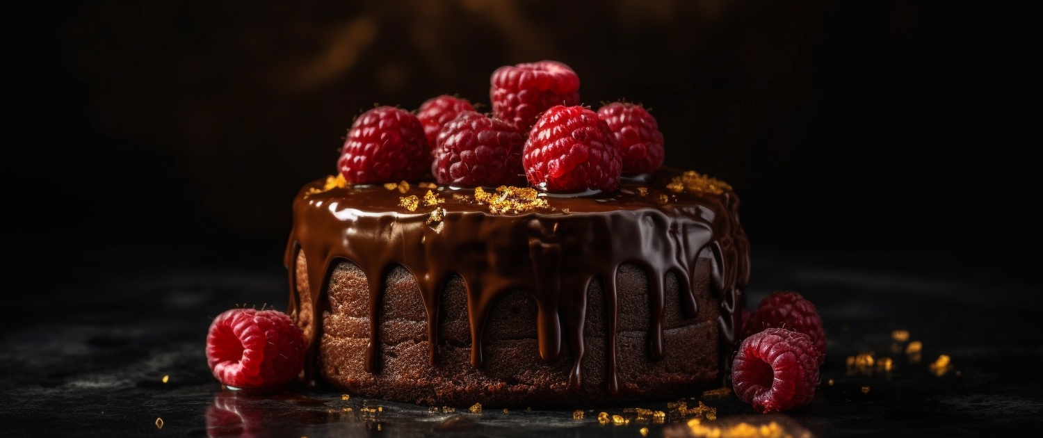 Freshly baked homemade berry pie on rustic wood generated by AI